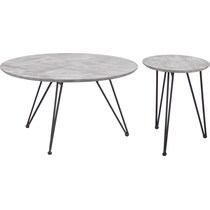 suburban gray black coffee table   
