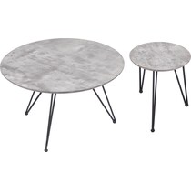suburban gray black coffee table   