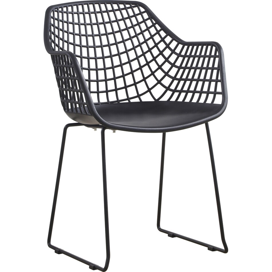 summer black outdoor chair set   