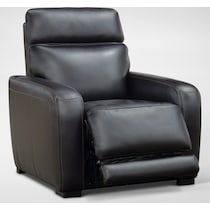 summit black recliner   