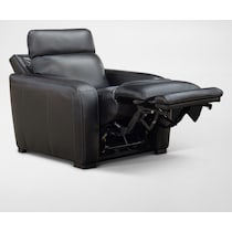 summit black recliner   