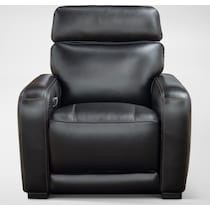 summit black recliner   