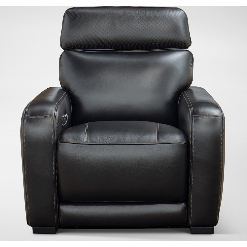 summit black recliner   
