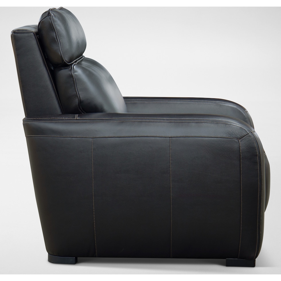 summit black recliner   
