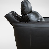 summit black recliner   