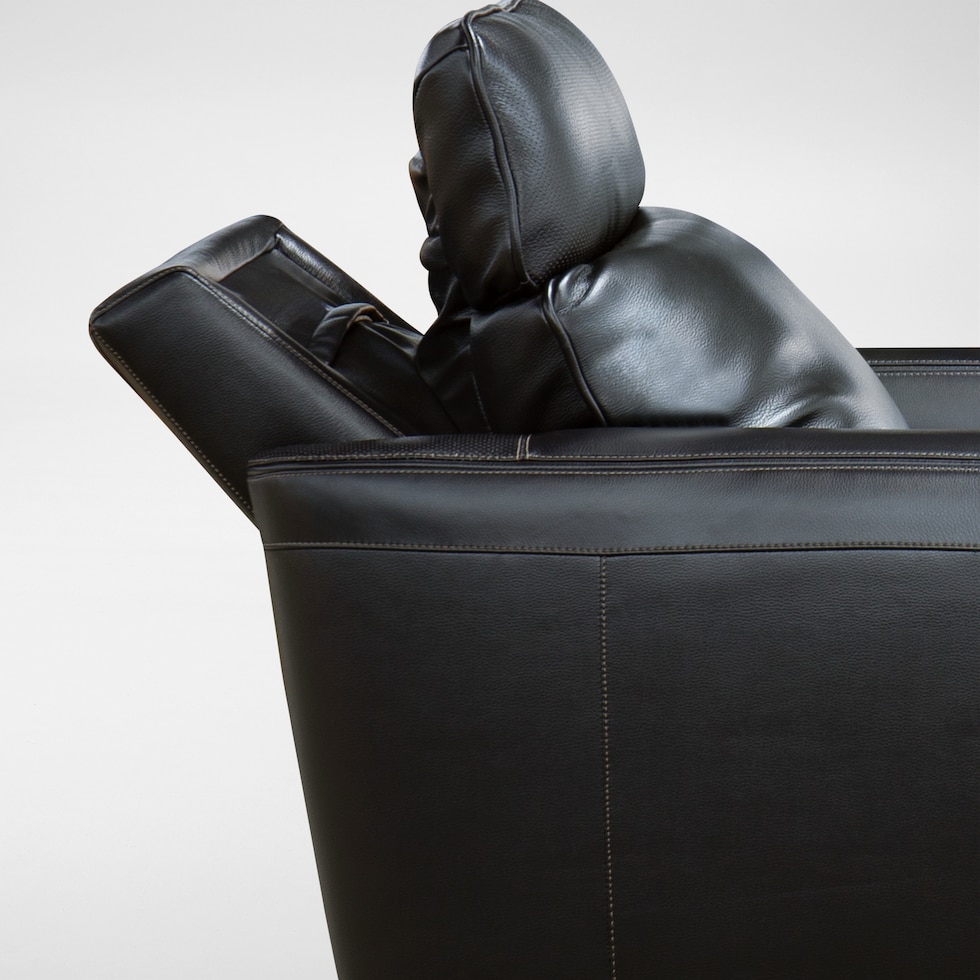 summit black recliner   
