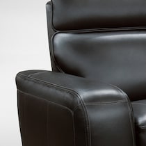 summit black recliner   