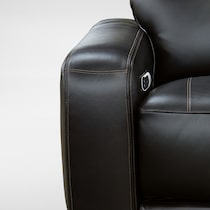 summit black recliner   