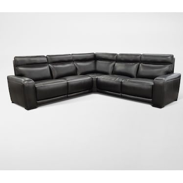Summit Triple-Power 5-Piece Reclining Sectional with Immersive Sound