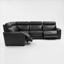 summit black sectional   
