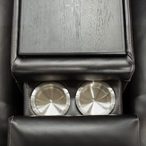 summit black sectional   