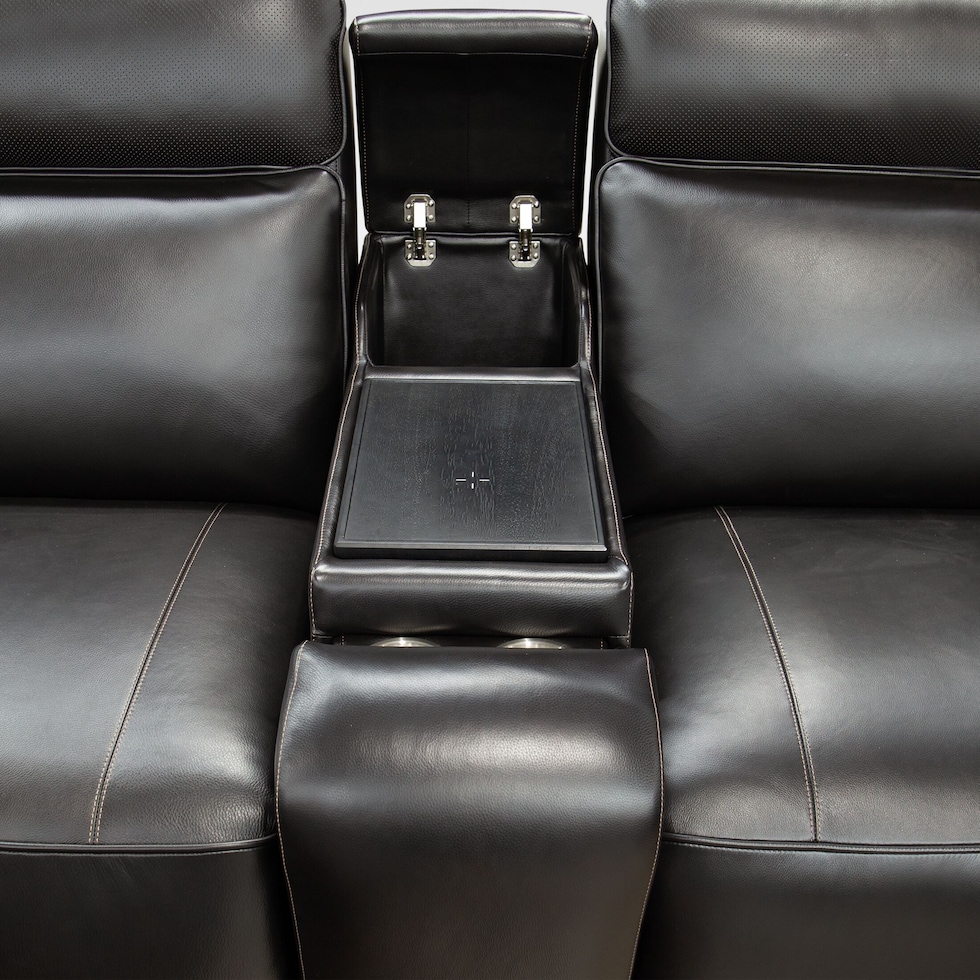 summit black sectional   