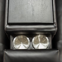 summit black sectional   