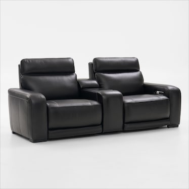 Summit Triple-Power 3-Piece Reclining Sofa with Immersive Sound and Console