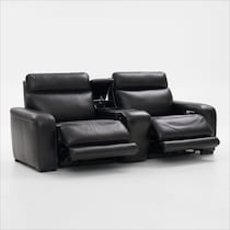 summit black sofa   