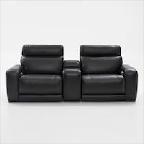 summit black sofa   