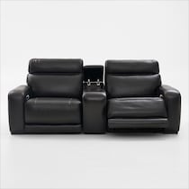 summit black sofa   