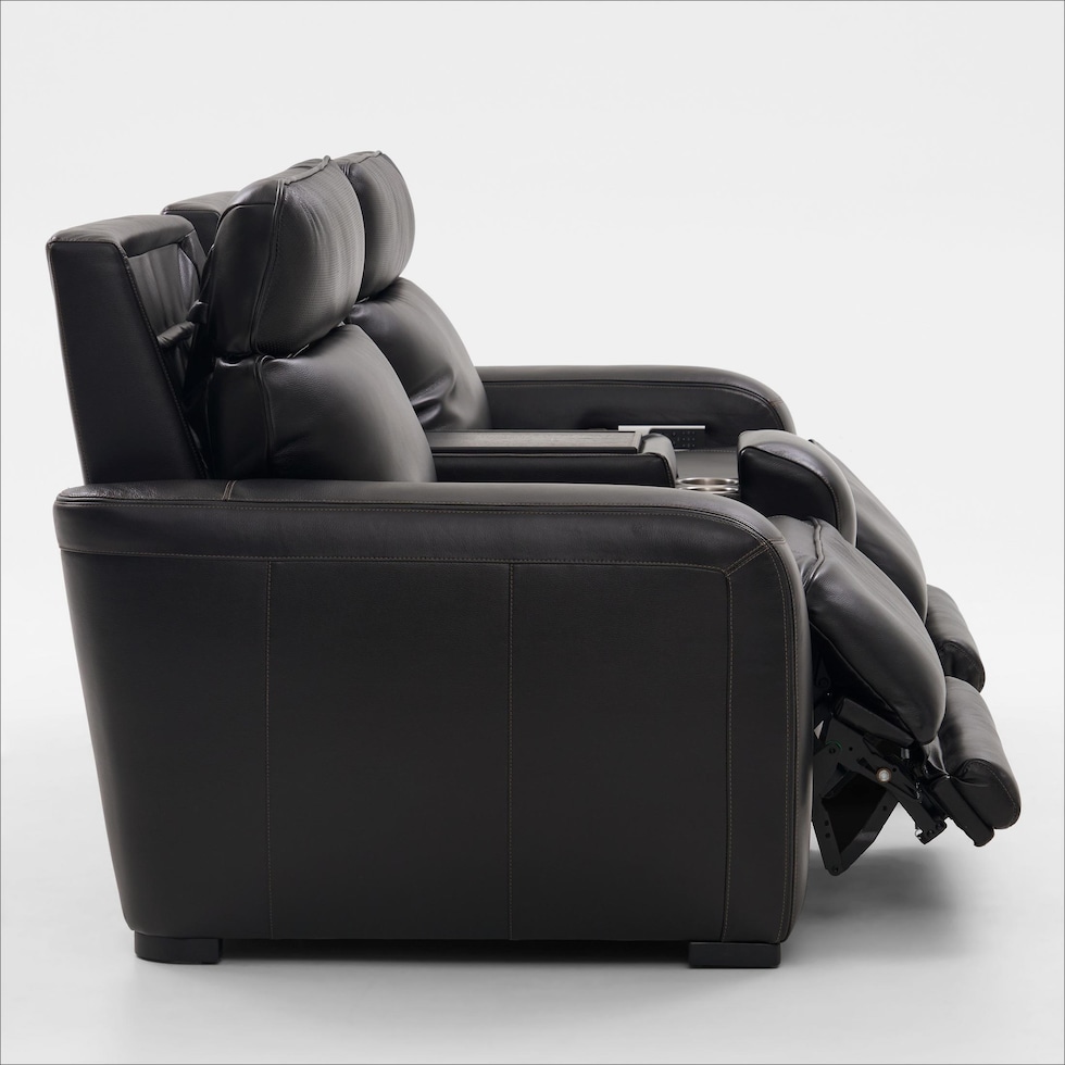 summit black sofa   
