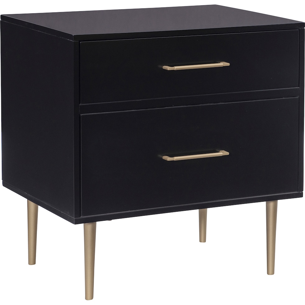 sumo black nightstand   