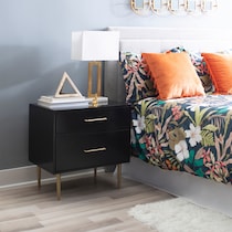 sumo black nightstand   