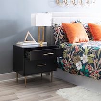 sumo black nightstand   