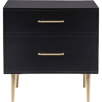 sumo black nightstand   