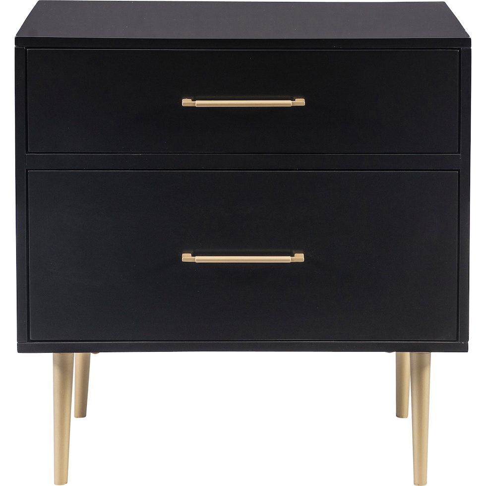 sumo black nightstand   