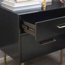 sumo black nightstand   