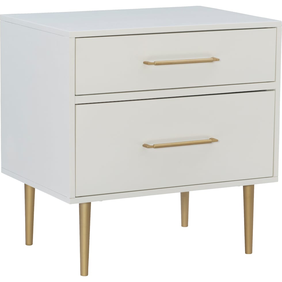 sumo white nightstand   