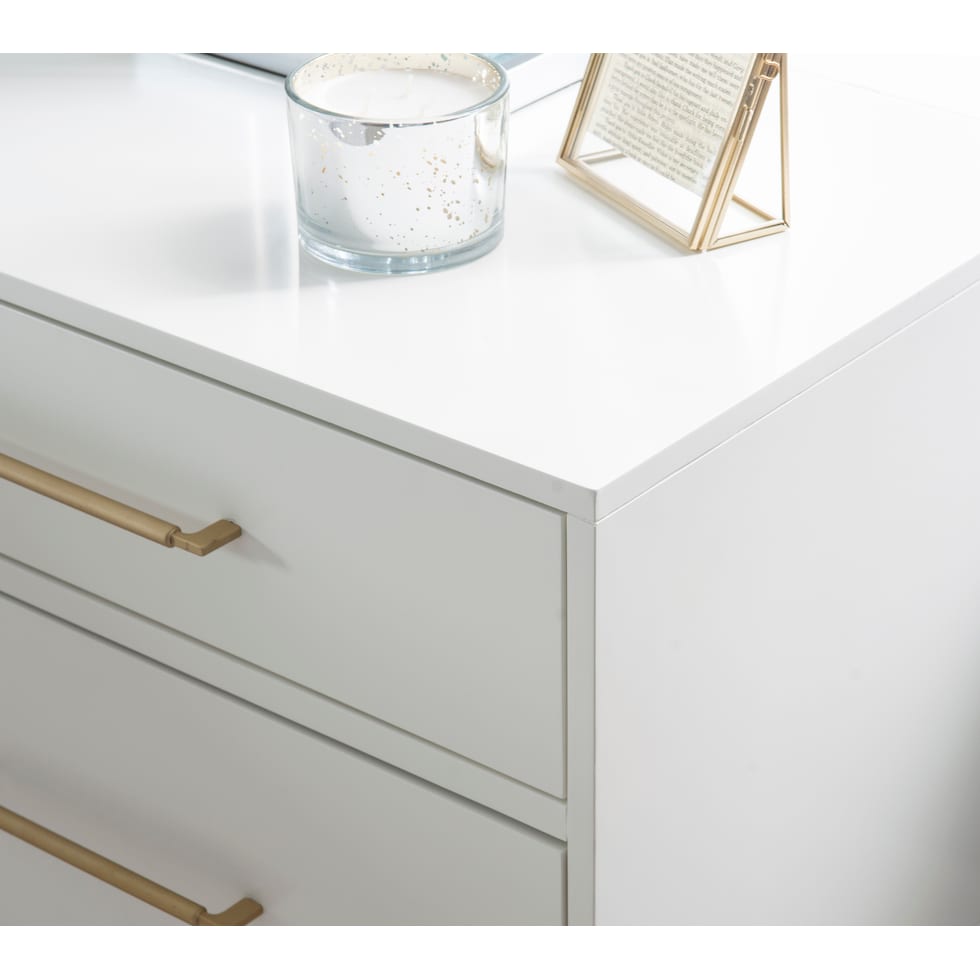 sumo white nightstand   