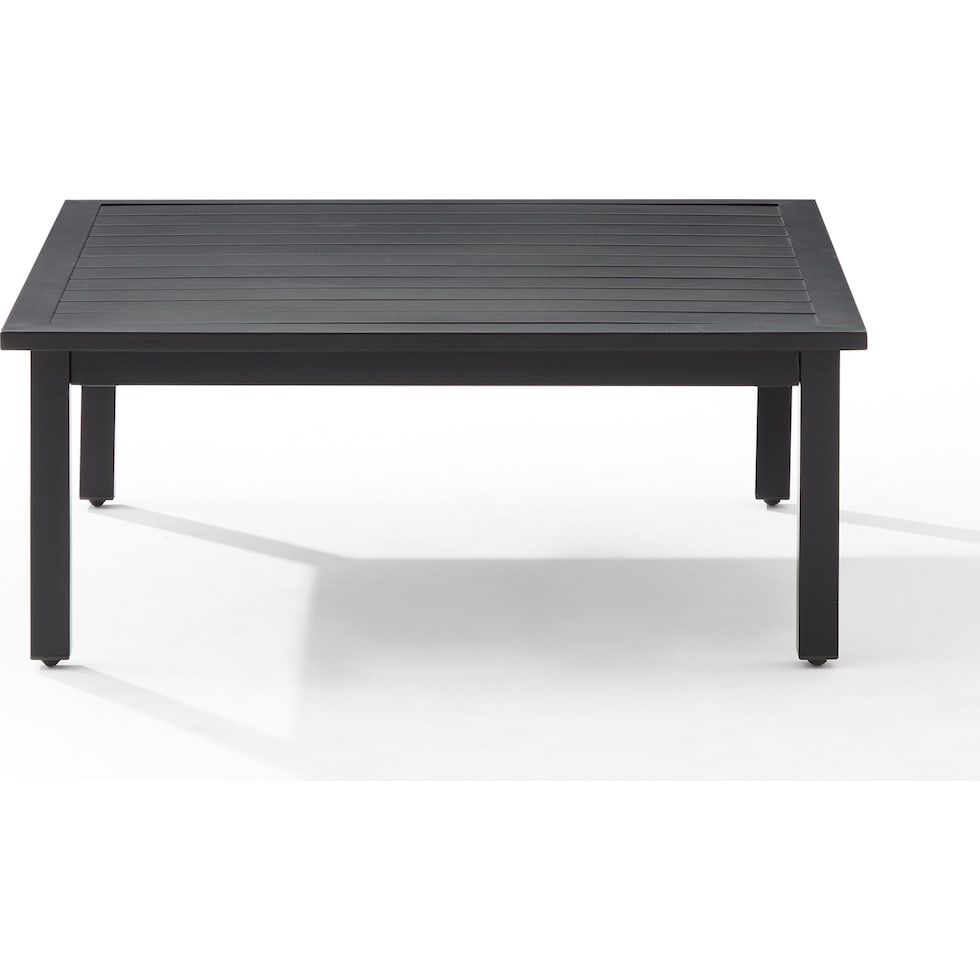 sun terrace black outdoor coffee table   