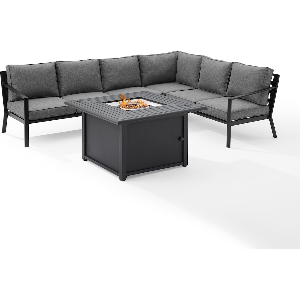 sun terrace gray  pc outdoor living   