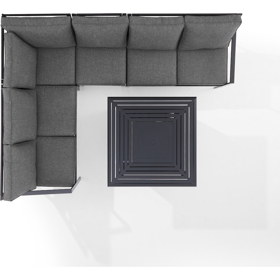 sun terrace gray  pc outdoor living   