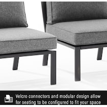 sun terrace gray  pc outdoor living   