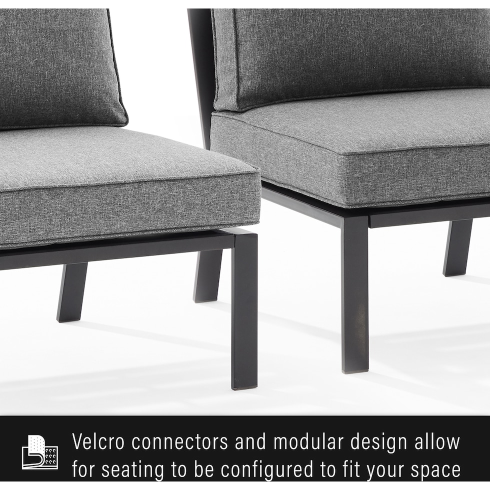 sun terrace gray  pc outdoor living   