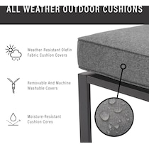sun terrace gray  pc outdoor living   