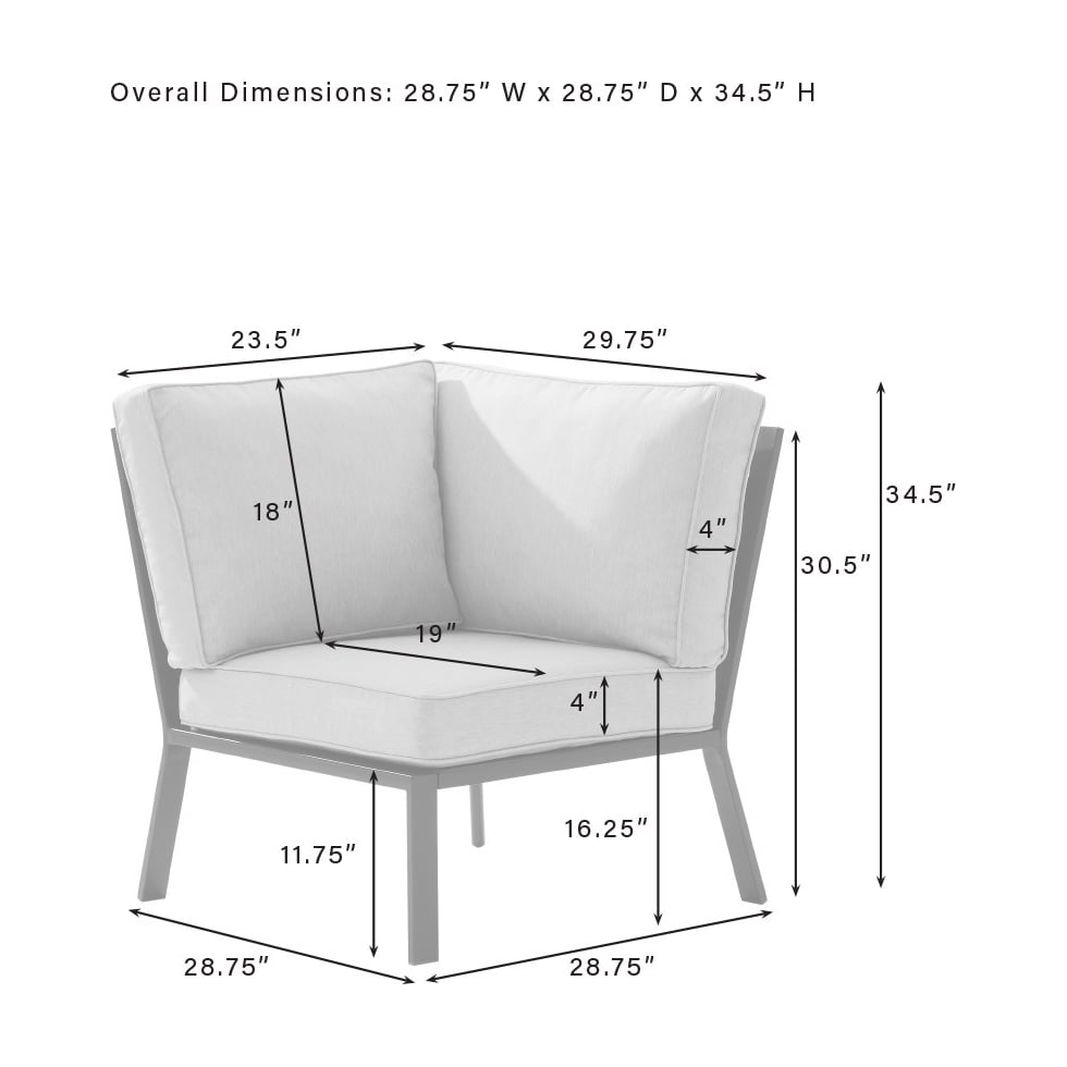 sun terrace gray outdoor sectional set   