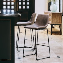 sunny gray bar stool   