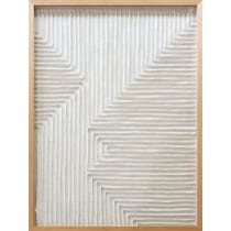 sunwoven white wall art   