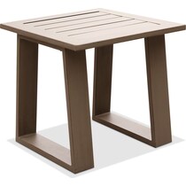 surfside light brown outdoor end table   