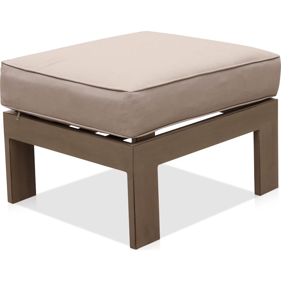 surfside neutral outdoor ottoman   