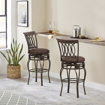 susan dark brown bar stool   