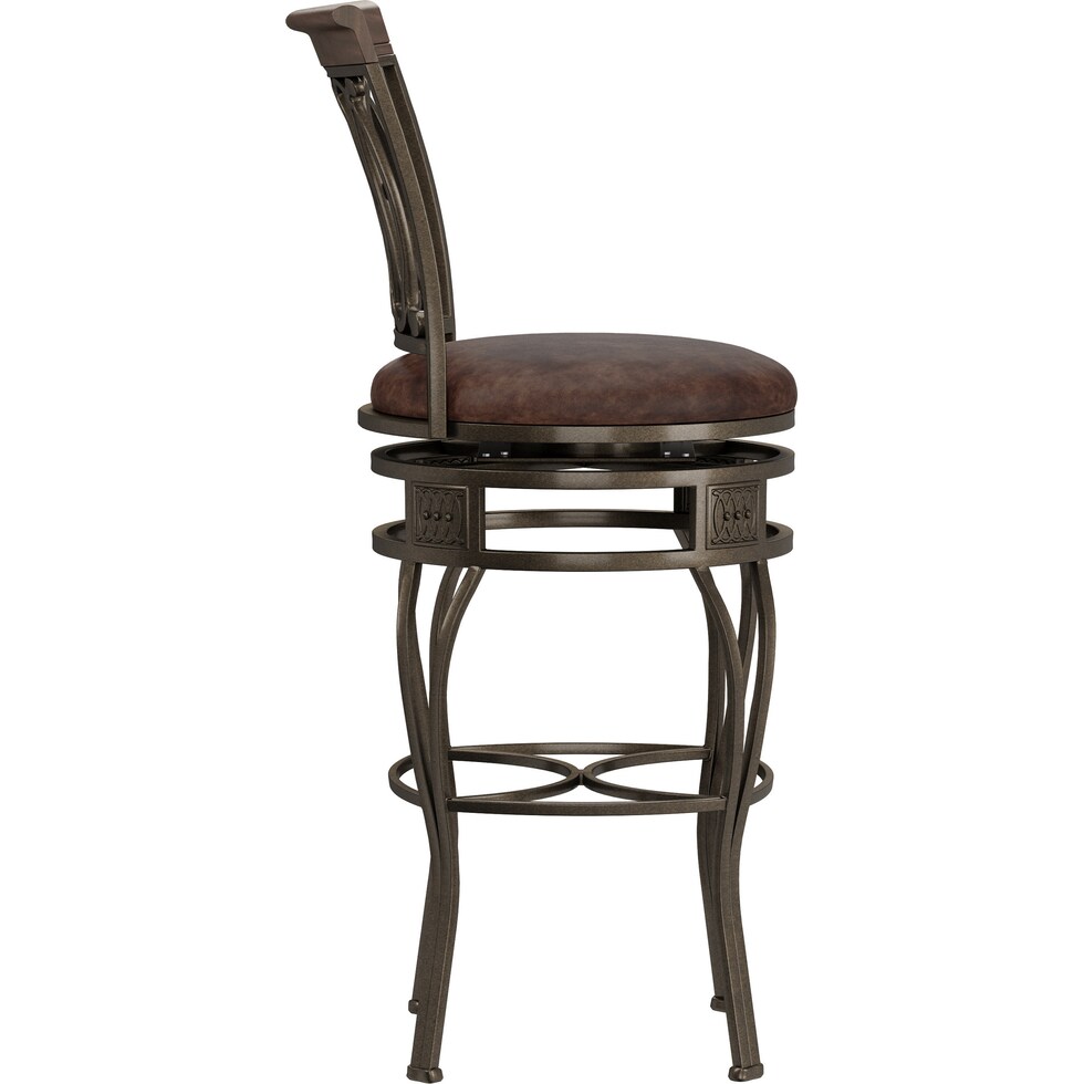 susan dark brown bar stool   