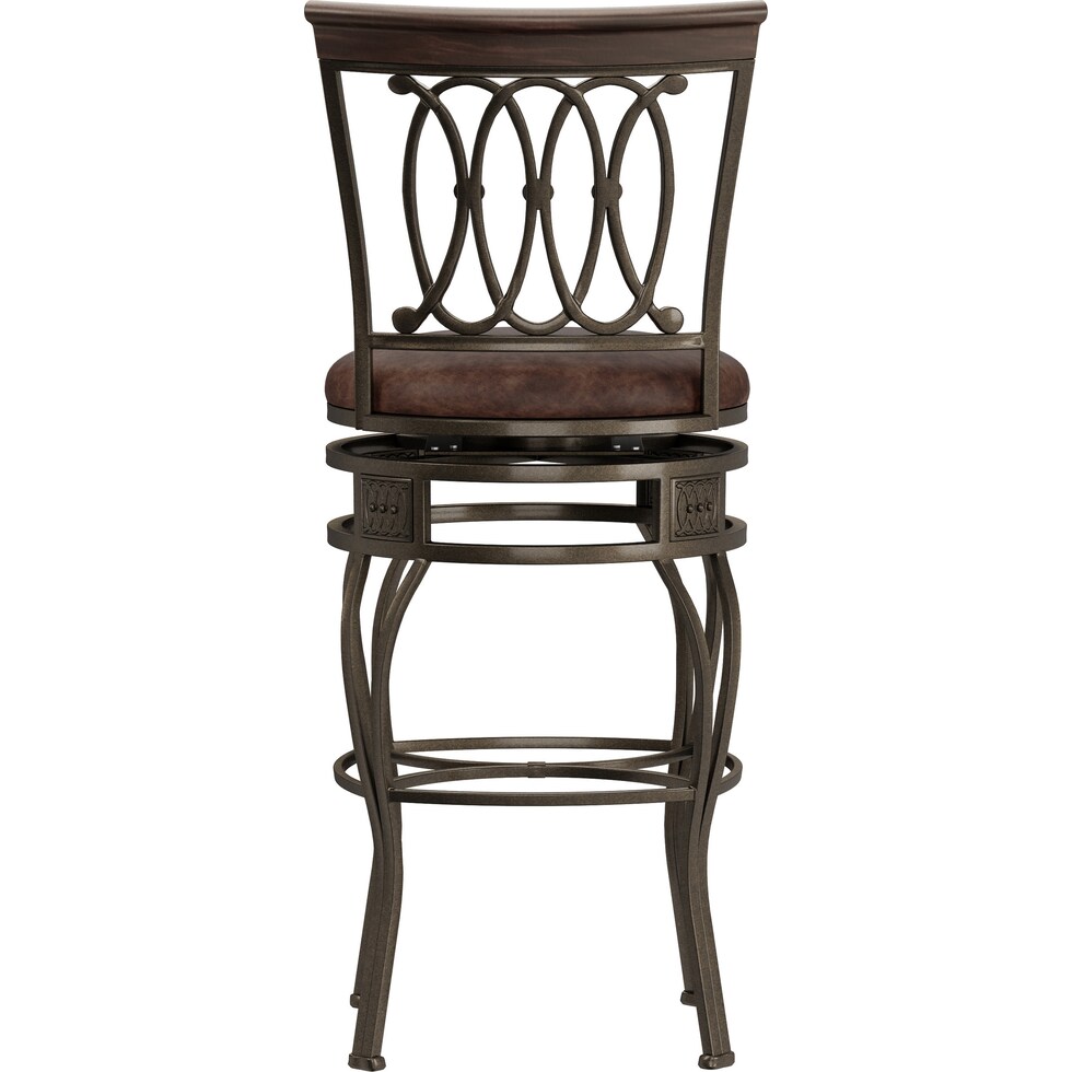 susan dark brown bar stool   