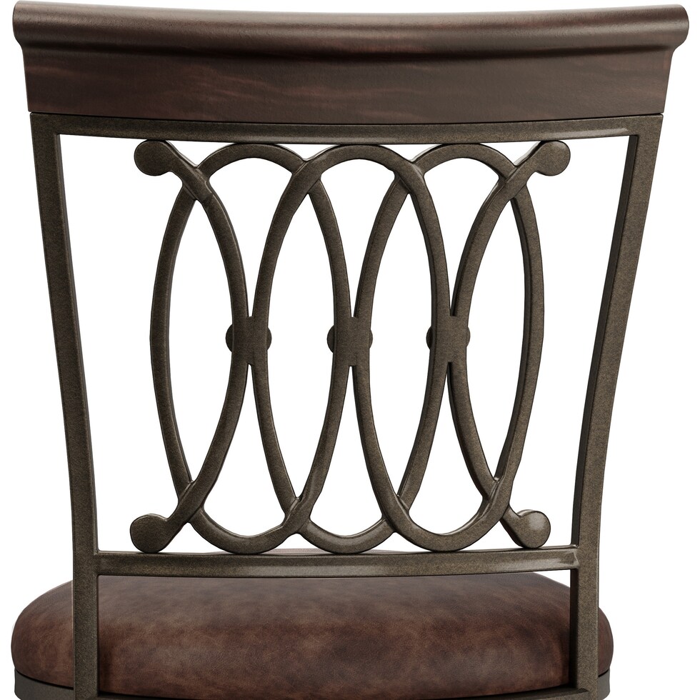 susan dark brown bar stool   