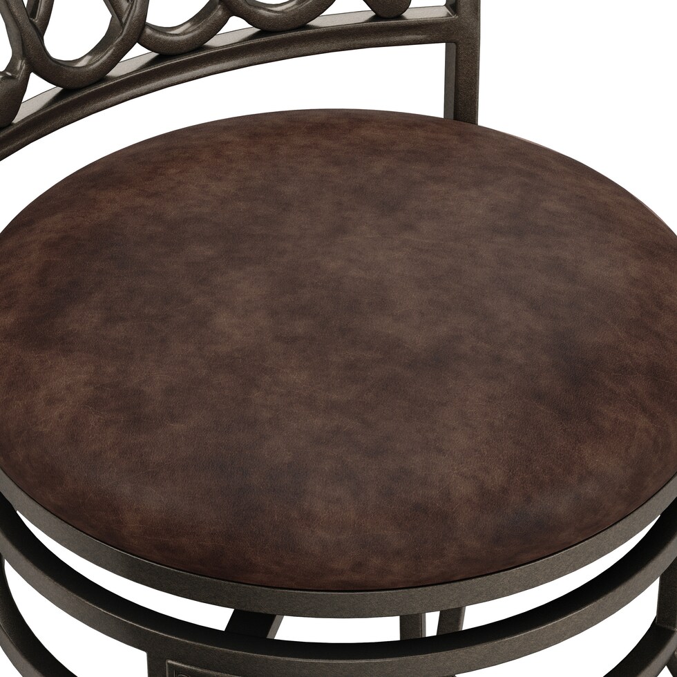 susan dark brown bar stool   