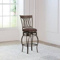susan dark brown counter height stool   