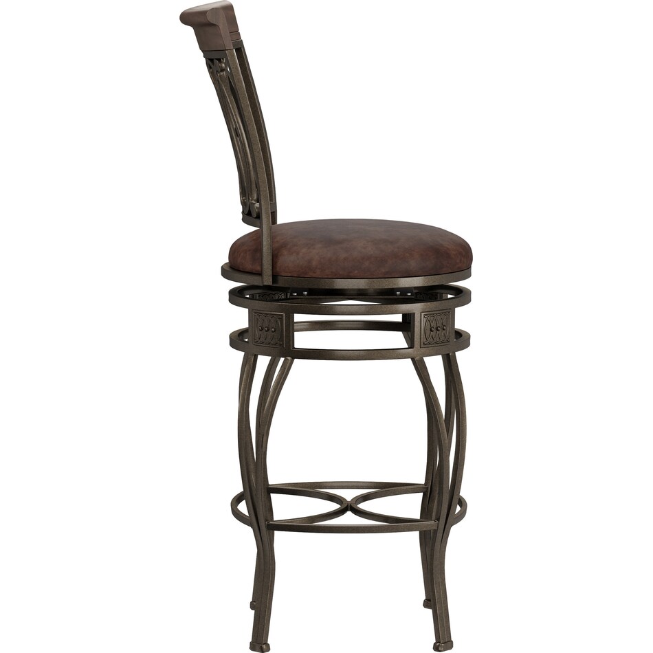 susan dark brown counter height stool   