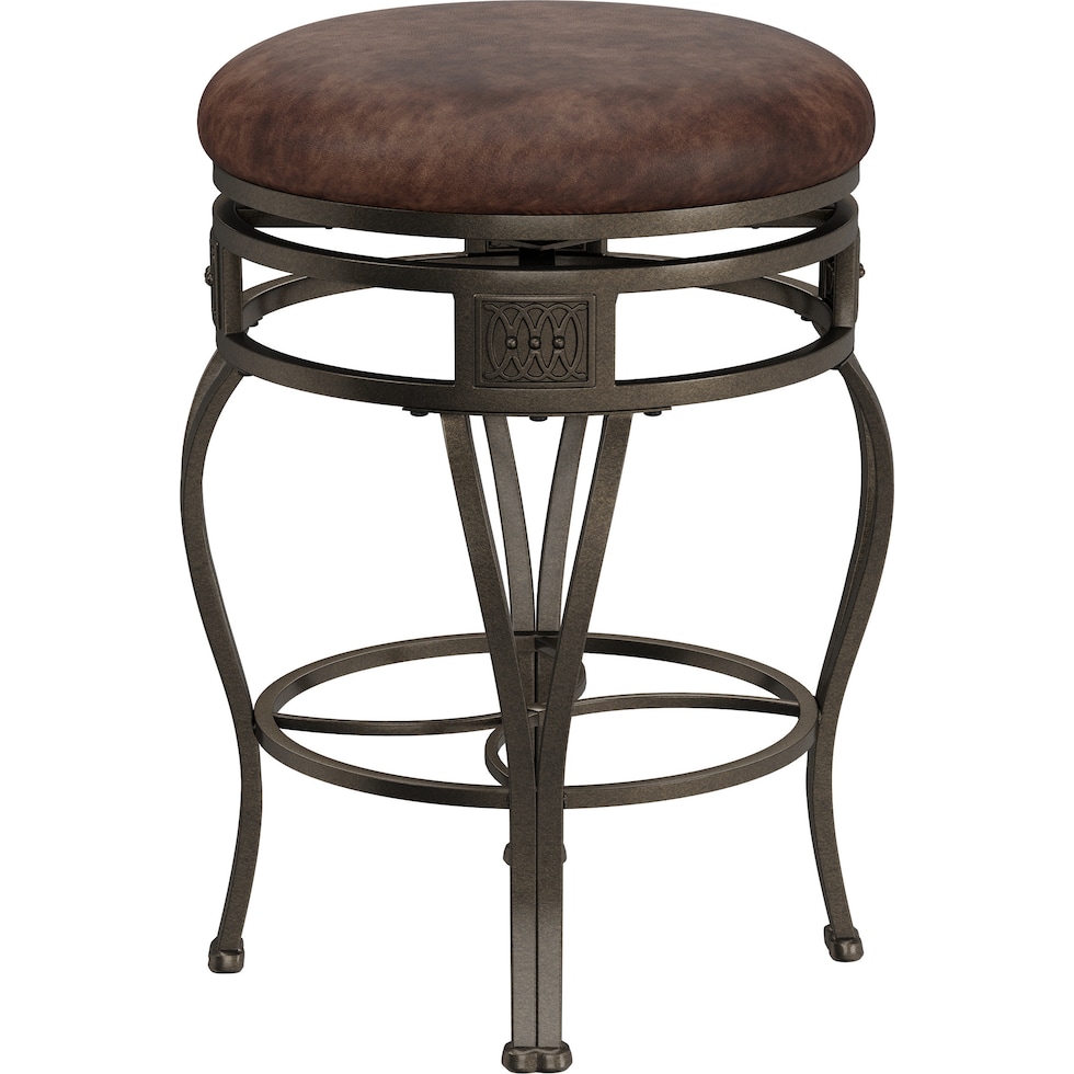 susan dark brown counter height stool   