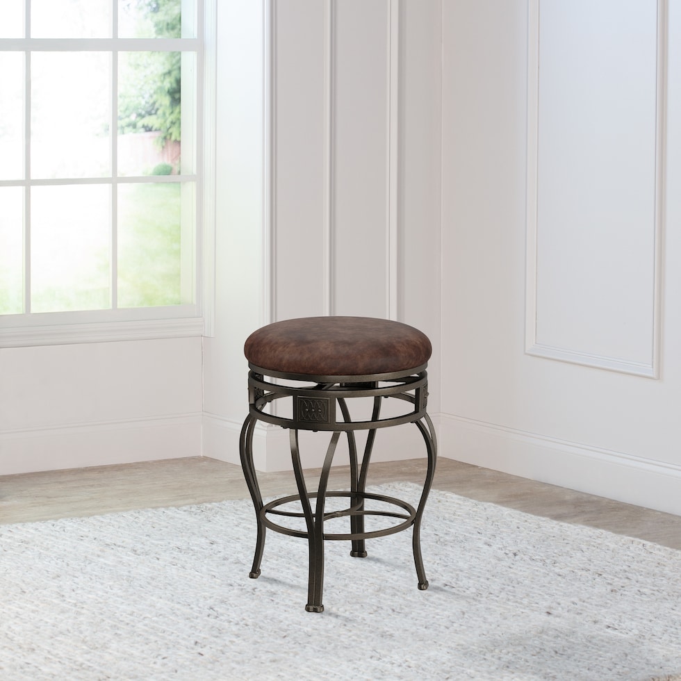 susan dark brown counter height stool   